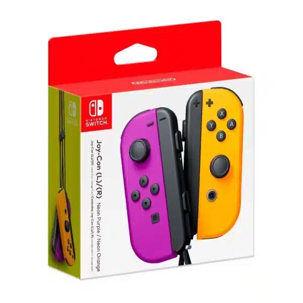 Nintendo Joy-Con (LR) Wireless Controllers Purple-Neon Orange