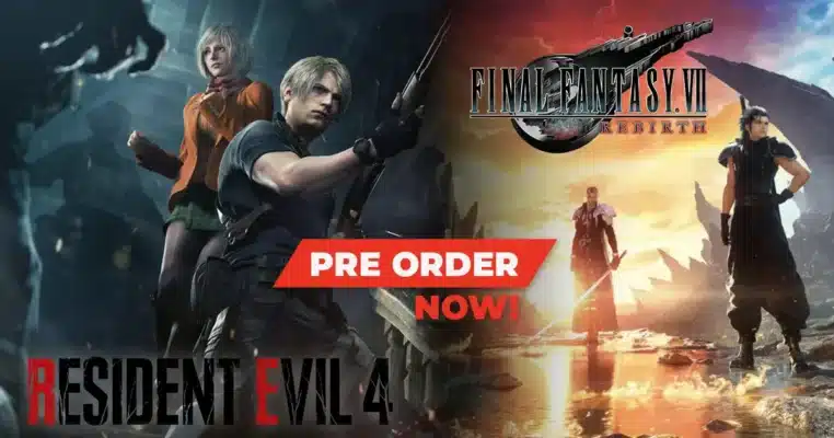 Pre order เกม FF VII Rebirth และ Resident Evil 4 Gold